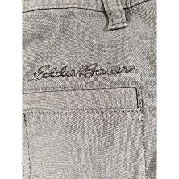 Eddie Bauer First Ascent Pants Womens 12 Cargo Cotton Nylon Stretch Bluish Gray - Picture 14 of 16